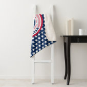 New York Rood Wit Blauw Patriottisch Sherpa Deken (In situ)