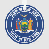 New York Round Emblem Ornament (achterkant)