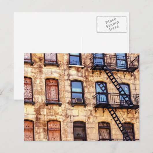 New York Rustic Building Briefkaart (Voorkant / Achterkant)