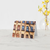 New York Rustic Building Kaart (Gele Bloem)
