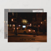 NEW YORK 's nachts Briefkaart (Voorkant / Achterkant)