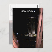 New york 's nachts briefkaart (Voorkant / Achterkant)