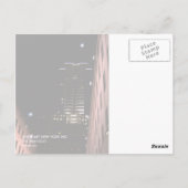 New york 's nachts briefkaart (Achterkant)