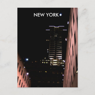 New york 's nachts briefkaart