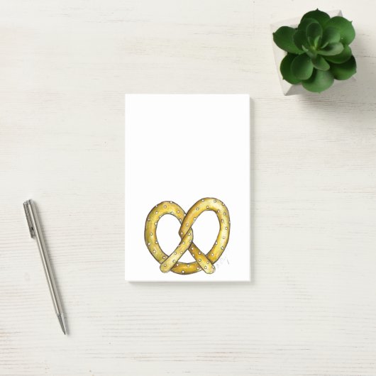 New York Salty Soft Pretzel Post Post-it® Notes (Kantoor)