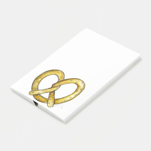 New York Salty Soft Pretzel Post Post-it® Notes (Schuin)