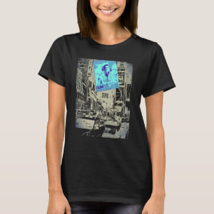 New York Samurai DJ Japans Grunge Esthetische wink T-shirt