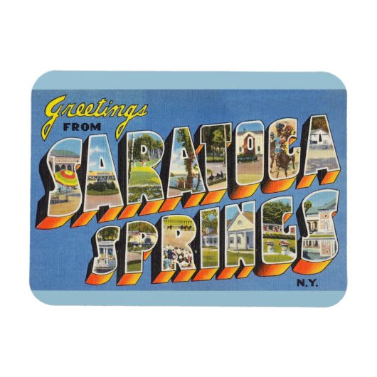 New York, Saratoga Springs magneet (Horizontaal)