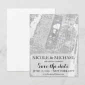 New York Save the Date -  Map (Voorkant / Achterkant)