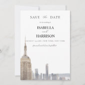 New York Save the Date Template Kaart (Voorkant)