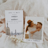 New York Save the Date Template Kaart