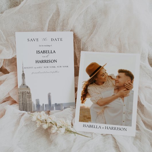 New York Save the Date Template Kaart