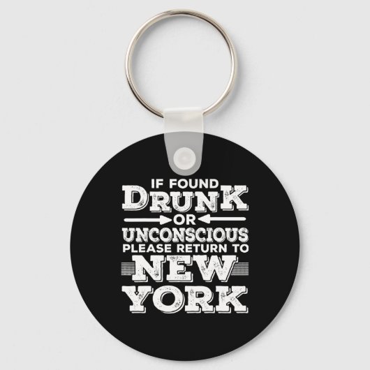 New York Sayings Funny Ny  Sleutelhanger (Voorkant)