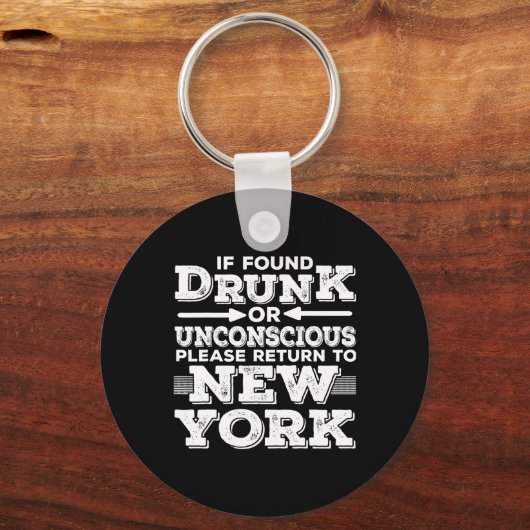 New York Sayings Funny Ny  Sleutelhanger (Voorkant)