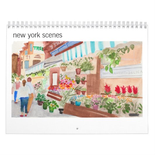 New York Scenes Waterverf Kalender (Hoes)