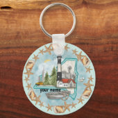 New York Shells Lighthouse sleutelhanger (Voorkant)