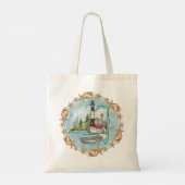 New York Shells Vuurtoren Tote Bag (Achterkant)