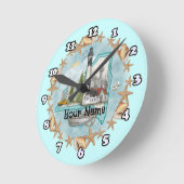 New York Shells Vuurtorenklok Ronde Klok (Hoek)