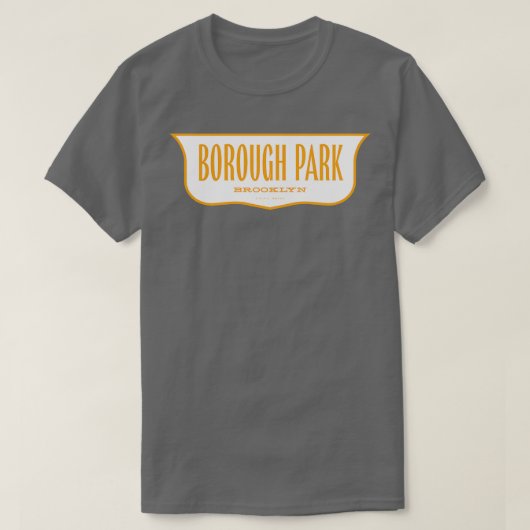  New York Shield Borough Park Brooklyn T-shirt (Design voorkant)