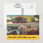 New York, Sideshow Bar en Restaurant Briefkaart (Voorkant / Achterkant)