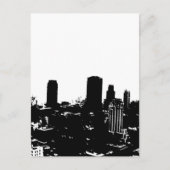 New York Silhouette Briefkaart (Voorkant)