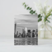 New York Silhouette Briefkaart (Staand voorkant)