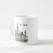 New York Silhouette Mok (Voorkant links)