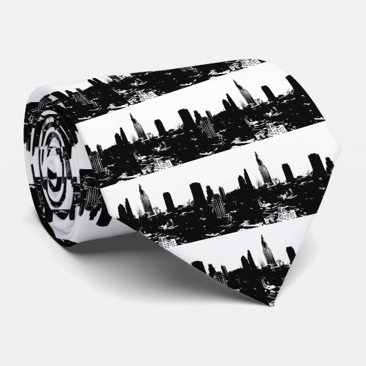 New York Silhouette Stropdas (Opgerold)