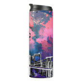 New York, Sky, City Thermosbeker (Geroteerd rechts)