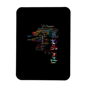New York Sky Hartslag Statue of Liberty I Love Ne Magneet