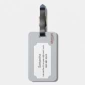 NEW YORK SKYLINE 1896 BAGAGELABEL (Achterkant verticaal)