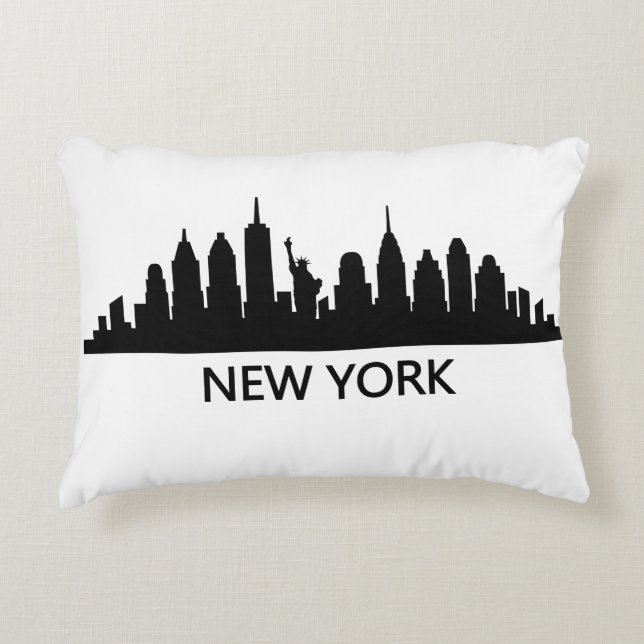 New York Skyline Accent Kussen (Voorkant)