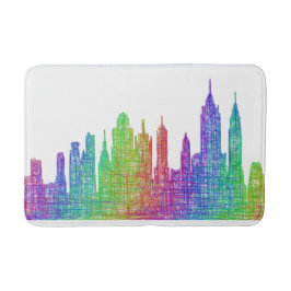 New York skyline Badmat