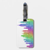 New York skyline Bagagelabel (Achterkant verticaal)