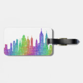 New York skyline Bagagelabel (Achterkant horizontaal)