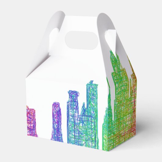 New York skyline Bedankdoosjes (Achterkant)