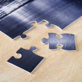 New York Skyline bij nacht Legpuzzel (Zijkant)