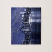New York Skyline bij nacht Legpuzzel (Verticaal)