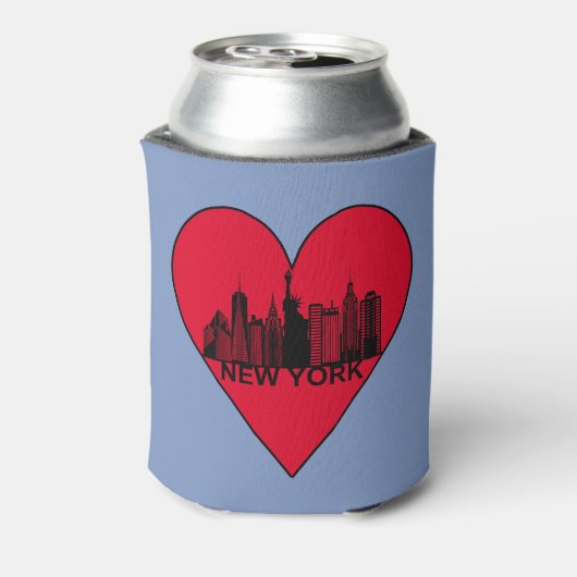 New York skyline Blikjeskoeler (Blikje Achterkant)