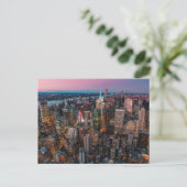 New York Skyline Briefkaart (Staand voorkant)