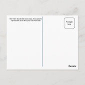 New York Skyline Briefkaart (Achterkant)