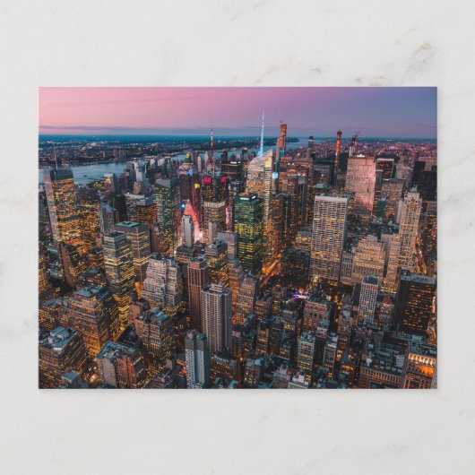 New York Skyline Briefkaart (Voorkant)