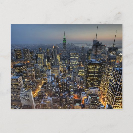 New York Skyline Briefkaart (Voorkant)
