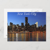 New York Skyline Briefkaart (Voorkant / Achterkant)