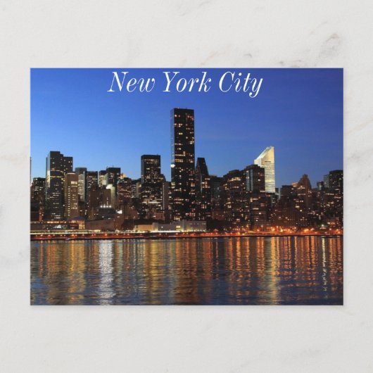 New York Skyline Briefkaart (Voorkant)