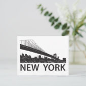 New York Skyline Briefkaart (Staand voorkant)