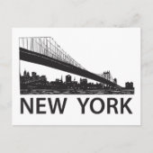 New York Skyline Briefkaart (Voorkant)