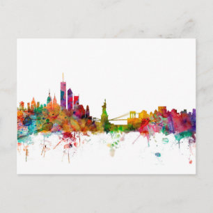 New York Skyline Briefkaart