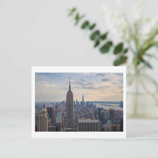 New York Skyline Briefkaart (Staand voorkant)