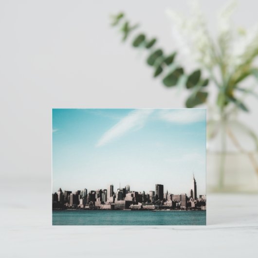 New York Skyline Briefkaart (Staand voorkant)
